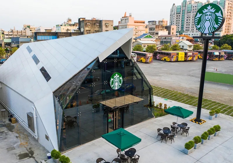 咖啡厅深圳餐饮空间设计星巴克台湾北港开新店