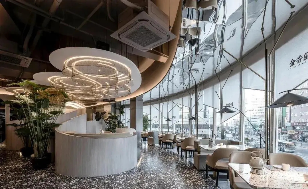 咖啡厅大型粤菜餐厅的深圳餐饮空间设计
