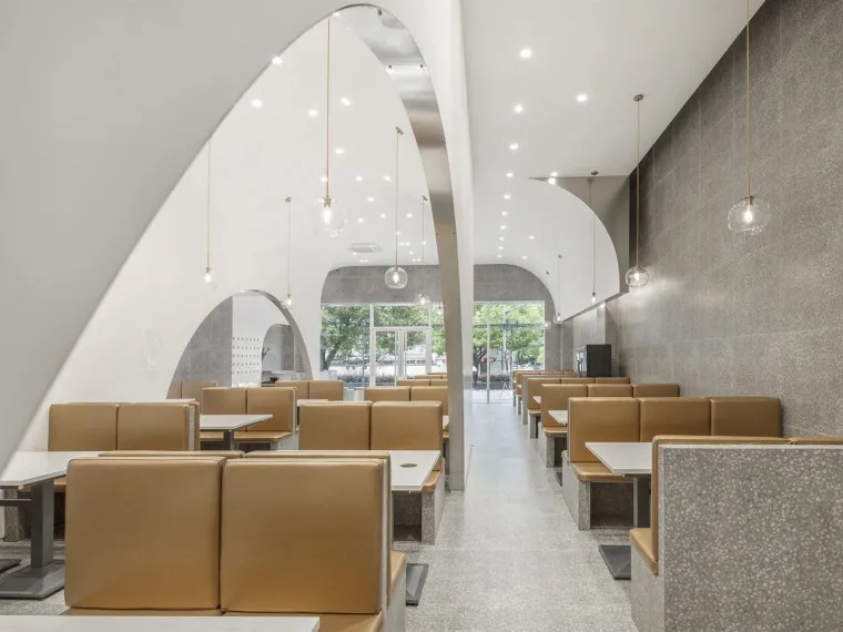 咖啡厅简单而又充满仪式感的烤肉店餐饮空间设计